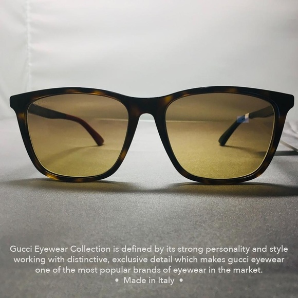 Gucci Sunglasses Havana/Multicolor Gradient Lens - Picture 5 of 5